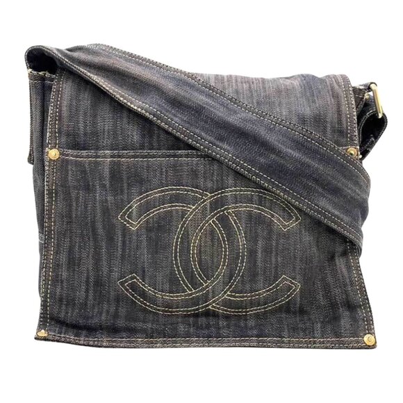 CHANEL Handbags - ❌❌𝕊𝕆𝕃𝔻❌❌Chanel Denim Messenger Bag
